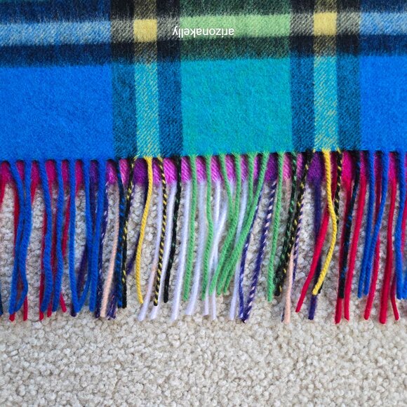 NWOT kate spade Plaid Mix Yarn Dye Wool Multicolor Colorful - Picture 9 of 12